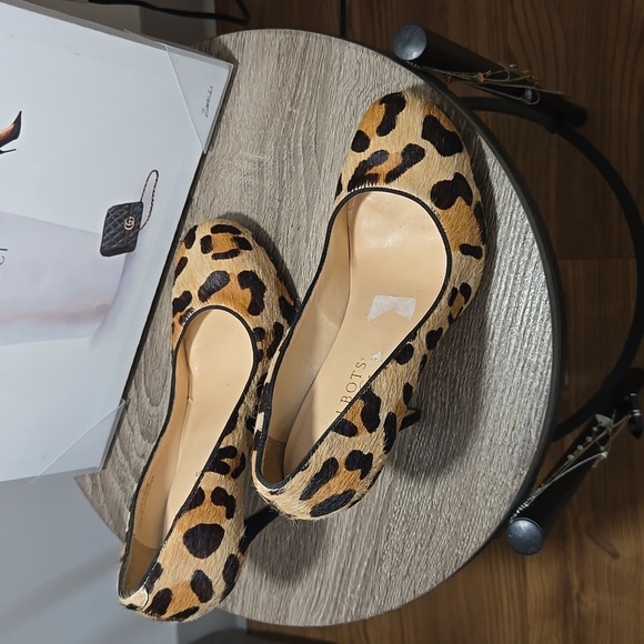 Talbots Pony Hair Cheetah Print Pumps - Picture 1 of 10